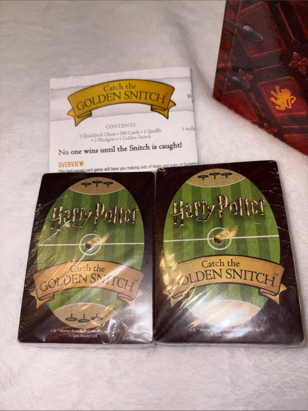 Harry Potter Catch The Golden Snitch, A Quidditch Board Game Family Game Ages 8
